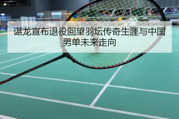 谌龙宣布退役回望羽坛传奇生涯与中国男单未来走向